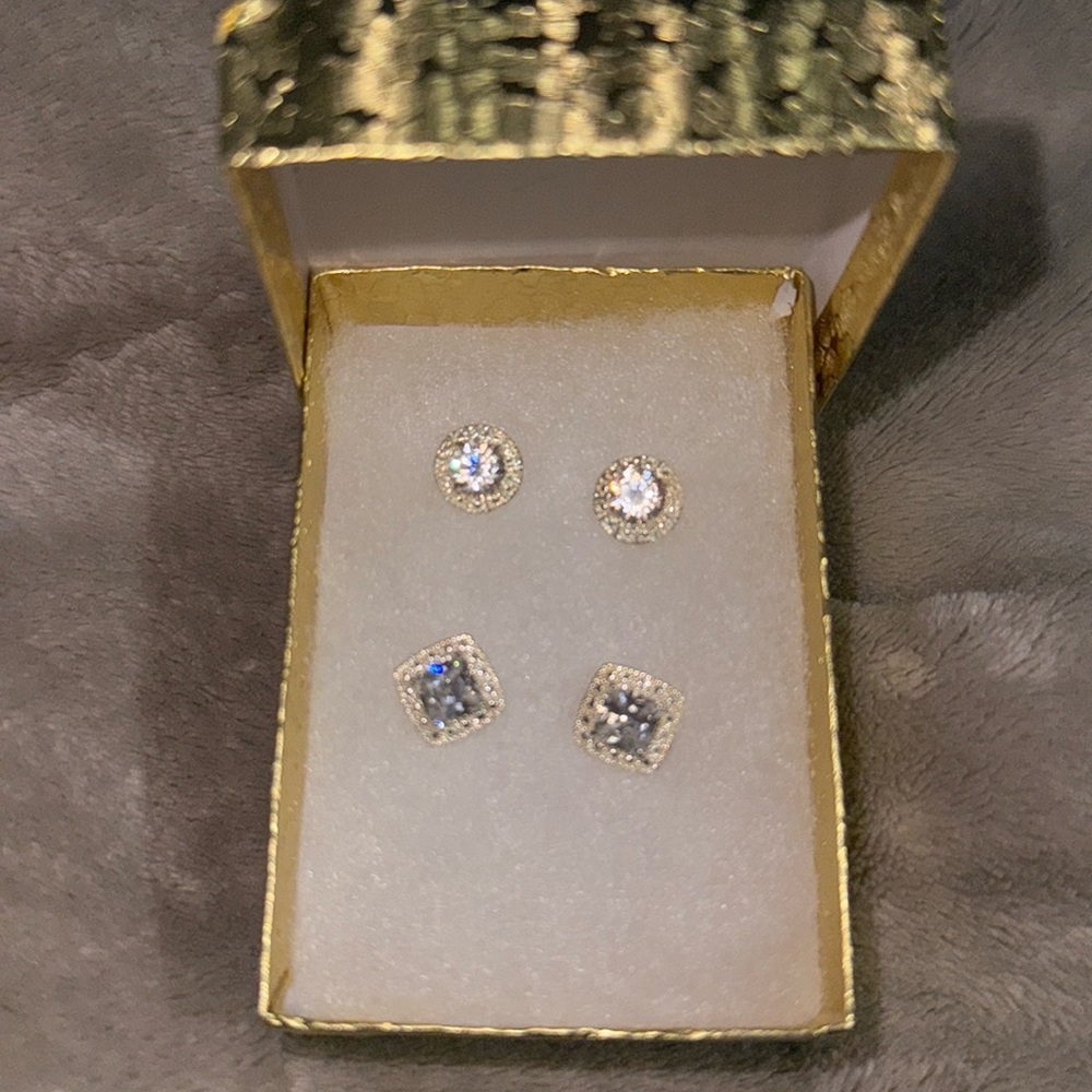 Fashion Earrings White gold/ Diamonds